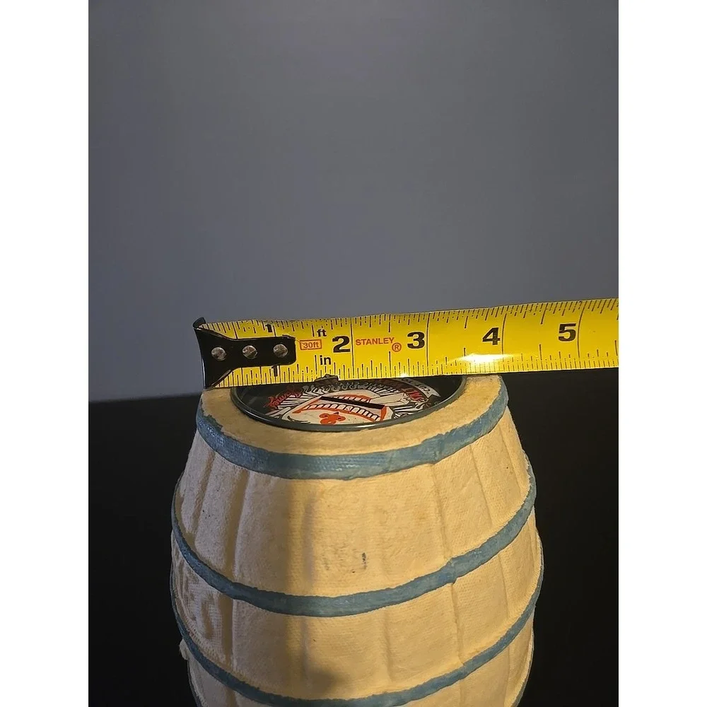 Vintage James Saltwater Taffy Coin Barrel Piggy Bank Atlantic City‎ NJ